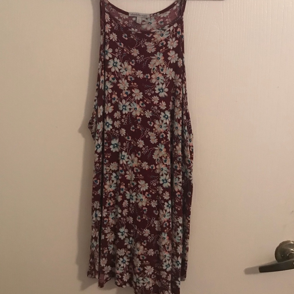 Floral halter top